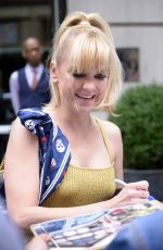 ANNA FARIS Leaves Crosby Hotel in New York 10/23/2017