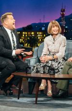 ANNA WINTOUR at Late Late Show with James Corden 10/25/2017