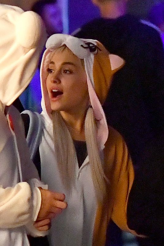 ARIANA GRANDE at Knotts Scary Farm in Buena Park 10/30/2017
