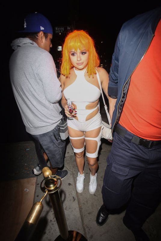 ARIEL WINTER at Halloween Party at Poppy Nightclub in Beverly Hills 10/28/2017