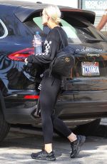 ASHLEE SIMPSON Leaves a Gym in Studio City 10/12/2017