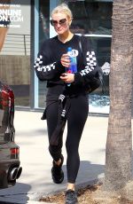ASHLEE SIMPSON Leaves a Gym in Studio City 10/12/2017