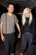 ASHLEE SIMPSON Out in West Hollywood 10/01/2017