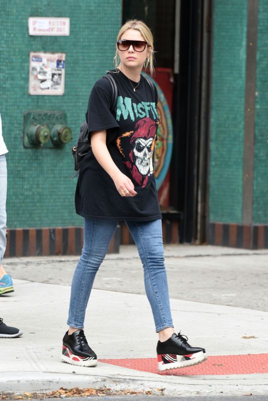 ASHLEY BENSON Out and About in New York 10/15/2017