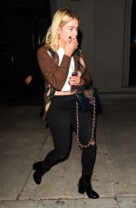 ASHLEY BENSON Out for Dinner at Craig