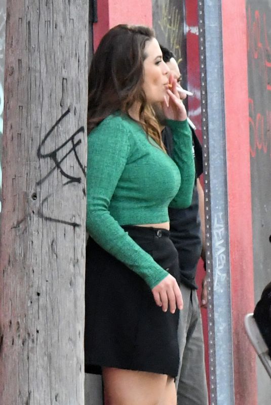 ASHLEY GRAHAM on the Set in Miami 10/08/2017