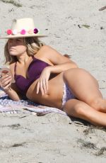 ASHLEY HART in Bikini at a Beach in Malibu 10/26/2017