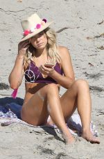 ASHLEY HART in Bikini at a Beach in Malibu 10/26/2017