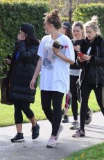ASHLEY ROBERTS and VANESSA WHITE Out for Morning Workout in Primrose Hill 10/21/2017