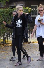 ASHLEY ROBERTS and VANESSA WHITE Out for Morning Workout in Primrose Hill 10/21/2017