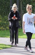 ASHLEY ROBERTS and VANESSA WHITE Out for Morning Workout in Primrose Hill 10/21/2017