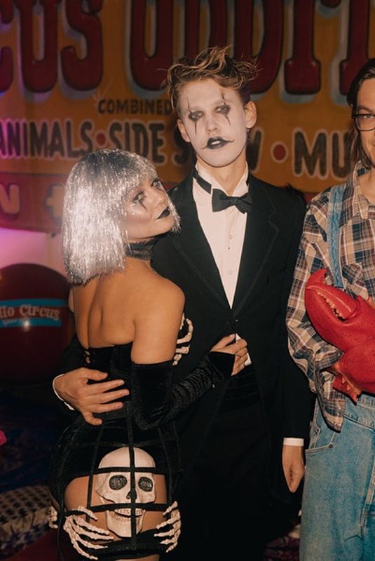 ASHLEY TISDALE and VANESSA HUDGENS at a Halloween Party in Los Angeles 10/30/2017