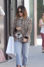 ASHLEY TISDALE Shopping at Revolve Store in West Hollywood 10/11/2017