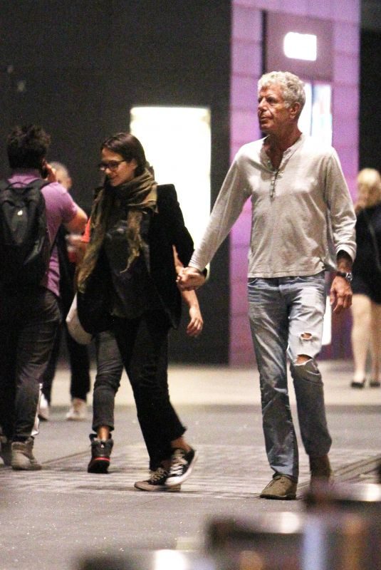 ASIA ARGENTO and Anthony Bourdain Out and About in New York 10/10/2017