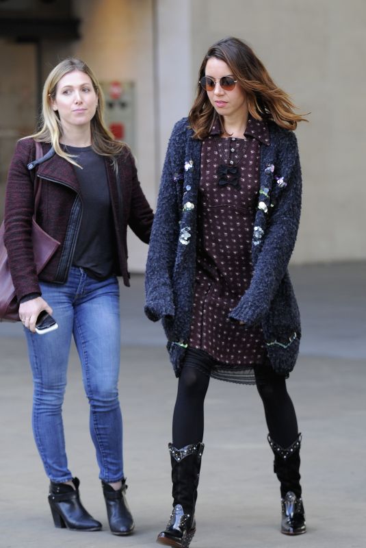 AUBREY PLAZA at BBC Radio One in London 10/08/2017