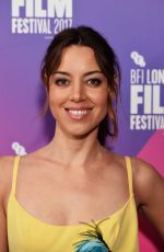 AUBREY PLAZA at Ingrid Goes West Screening at 61st BFI London Film Festival 10/07/2017