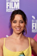 AUBREY PLAZA at Ingrid Goes West Screening at 61st BFI London Film Festival 10/07/2017