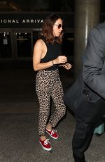 AUBREY PLAZA at LAX Airport in Los Angeles 10/11/2017