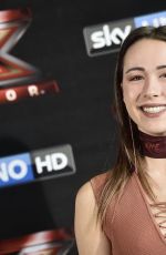 AURORA RAMAZZOTTI at X Factor Photocall in Milan 10/24/2017