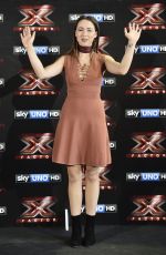 AURORA RAMAZZOTTI at X Factor Photocall in Milan 10/24/2017