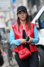 AURORA RAMAZZOTTI Out and About in Milan 10/04/2017
