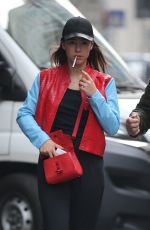AURORA RAMAZZOTTI Out and About in Milan 10/04/2017