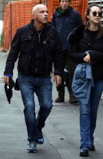 AURORA RAMAZZOTTI Out with Her Boyfriend in Milan 10/22/2017
