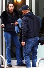 AURORA RAMAZZOTTI Out with Her Boyfriend in Milan 10/22/2017