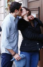 AURORA RAMAZZOTTI Out with Her Boyfriend in Milan 10/22/2017