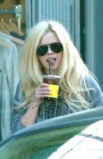 AVRIL LAVIGNE and Jonathan Reuven Out for Coffee in West Hollywood 10/14/2017