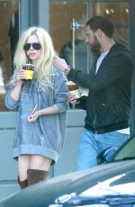 AVRIL LAVIGNE and Jonathan Reuven Out for Coffee in West Hollywood 10/14/2017