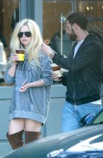 AVRIL LAVIGNE and Jonathan Reuven Out for Coffee in West Hollywood 10/14/2017