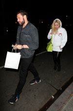 AVRIL LAVIGNE and Jonathan Reuven Out for Dinner in West Hollywood 10/16/2017