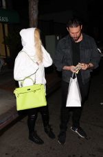 AVRIL LAVIGNE and Jonathan Reuven Out for Dinner in West Hollywood 10/16/2017