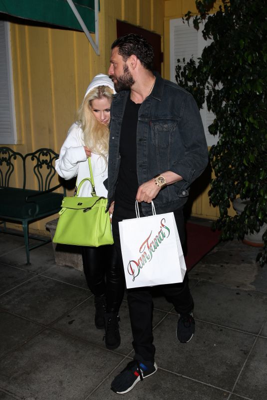 AVRIL LAVIGNE and Jonathan Reuven Out for Dinner in West Hollywood 10/16/2017