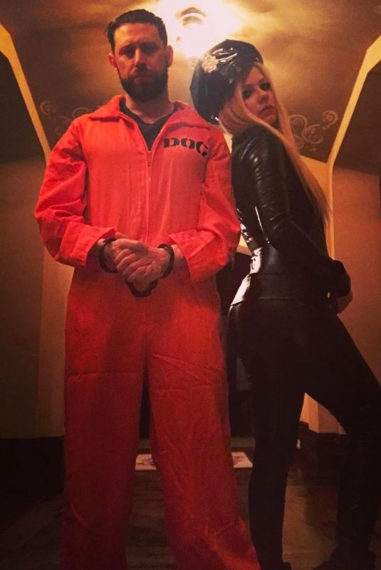 AVRIL LAVIGNE at a Halloween Party 10/28/2017