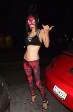 BAI LING at Matthew Morrison Halloween Party at Poppy Night Club in Hollywood 10/28/2017