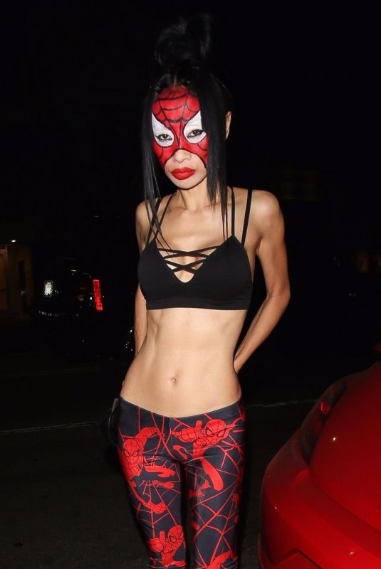 BAI LING at Matthew Morrison Halloween Party at Poppy Night Club in Hollywood 10/28/2017