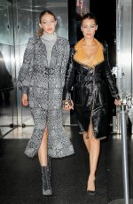 BELLA and GIGI HADID Leaves V Magazine Dinner in New York 10/23/2017