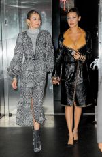 BELLA and GIGI HADID Leaves V Magazine Dinner in New York 10/23/2017