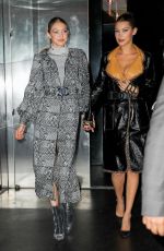 BELLA and GIGI HADID Leaves V Magazine Dinner in New York 10/23/2017