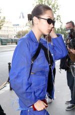 BELLA HADID Heading to a Photoshoot in Paris 10/03/2017