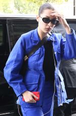 BELLA HADID Heading to a Photoshoot in Paris 10/03/2017
