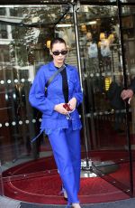 BELLA HADID Leaves Her Hotel in Paris 10/03/2017