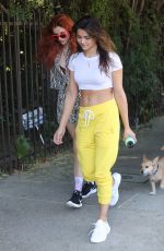 BELLA THORNE and KYRA SANTORO Out Hiking in Los Angeles 10/01/2017
