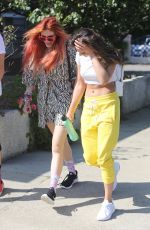 BELLA THORNE and KYRA SANTORO Out Hiking in Los Angeles 10/01/2017