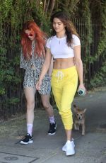 BELLA THORNE and KYRA SANTORO Out Hiking in Los Angeles 10/01/2017