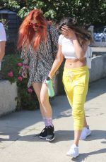 BELLA THORNE and KYRA SANTORO Out Hiking in Los Angeles 10/01/2017
