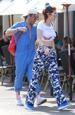 BELLA THORNE and Mod Sun Out for Lunch in Studi City 10/19/2017