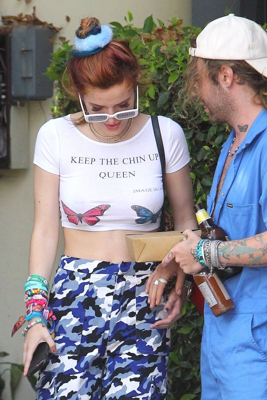BELLA THORNE and Mod Sun Out for Lunch in Studi City 10/19/2017